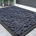 Yimobra Door Mat, Heavy Duty Front Welcome Mats for Home Entrance Outdoor Indoor, Doormat for Outside Back Patio Floor Entry Porch Garage Office, Weather Resistant Easy Clean, 75 x 43 cm, Blue
