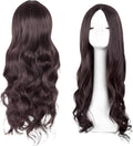 Dark Brown Wig, Long Brown Wigs For Women, Brown Curly Wig 28 Inch/70 cm Charming Curly Full Hair Synthetic Long Wigs For Women Girls Cosplay Daily Party Use (Dark Brown)