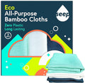 SEEP Eco All Purpose Bamboo Cloths - Multi-Purpose Cleaning Cloth - Bamboo Dish Cloths - Pack of 3