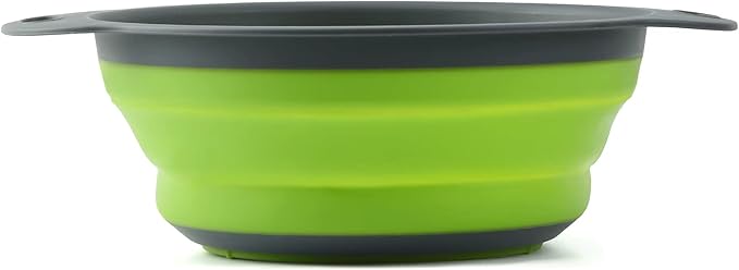 Silicone Collapsible Colander Sieve, Kitchen Foldable Colander Silicone Strainer, Environmentally Friendly Non-Toxic Easy to Clean.
