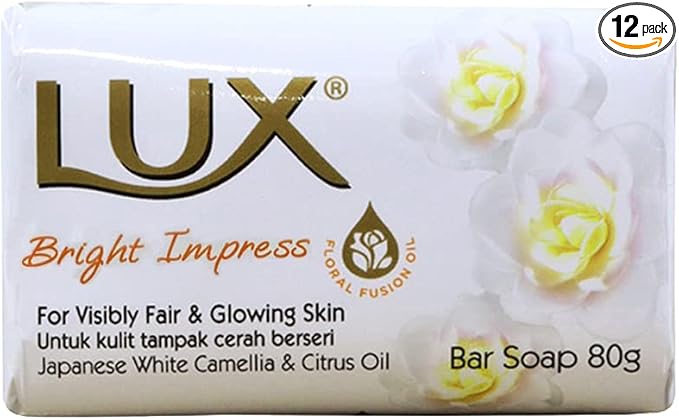 Lux Bright Soap Bar 80g 12s