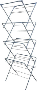 HH Home Hut Indoor Clothes Airer - 4 Tier Folding Laundry Maiden Rack, Clothes Drying Rack, Dryer Rack, Clothes Horse - Perfect for Airing Clothes, Foldable, Compact and Sutiable For Outdoor
