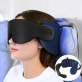 Travel Pillow for Airplanes, Neck Pillow for Sleeping Travel with Eye Mask, Airplane Pillow for Long Flight, Travel Headrest for Car Road Trip, Stop Bobblehead, Purple