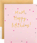 Hallmark Birthday Card for Mum, Polka Dots Design, Pink