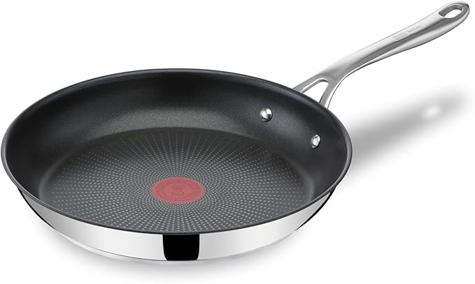 Tefal Jamie Oliver Cook's Direct 28cm Frying Pan, Non-Stick Titanium Coating, Thermo-Signal™ Heat Indicator, Induction Compatible, Oven Safe, 10-Year Guarantee