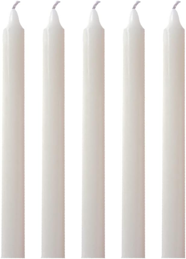 1ABOVE Pack of 5 | Household Candles | Unscented - 5 Hour Burn Time | Premium White Wax (1)