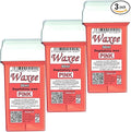 Waxee Compatible for Veet EasyWax 50ml roll on Wax Replacement Roller Wax Cartridge Pink (3 x 50ml roll on wax cartridge)