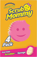 Scrub Daddy Scrub Mommy Cleaning Sponges - Dual Sided Non Scratch Sponge Scourers, Smiley Kitchen Sponges for Dishwashing & Bathroom, FlexTexture Dish Scrubber Sponge, Assorted 4 Pack