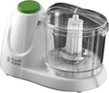 Russell Hobbs Food Collection Electric Mini Chopper, Dices & Purees Fruit & Vegetables - recipes included, 500ml, Removable dishwasher-safe bowl, lid & blade, Simple one-button operation, 75W, 22220