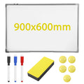 90 x60cm Whiteboard Magnetic Large White Notice Board Home School