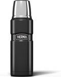 Thermos Stainless King 470ml Multi-Purpose Thermos Flask - Original-Style Flask can be used as Travel Mug or Insulated Water Bottle for Daily Commute & Weekend Adventures – Gun Metal