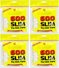 600-15000 x PALMER Cigarette Tobacco Filter SLIM Tips Rolling Paper Resealable Black Yellow Bags Smoking UK FREE P&P (4 x Pack (2400 Filter Tips))