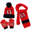 (A) 3-8 Years Kids Spiderman Winter Beanie Hat Pompom Knitted Hat Scarf Gloves Set Gifts