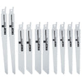 10Pcs Universal Reciprocating Saw Blades Set â€“ Carbon Steel, Fast Cutting, Fits All Saber/Sawzall Saws (Wood, Metal, PVC)