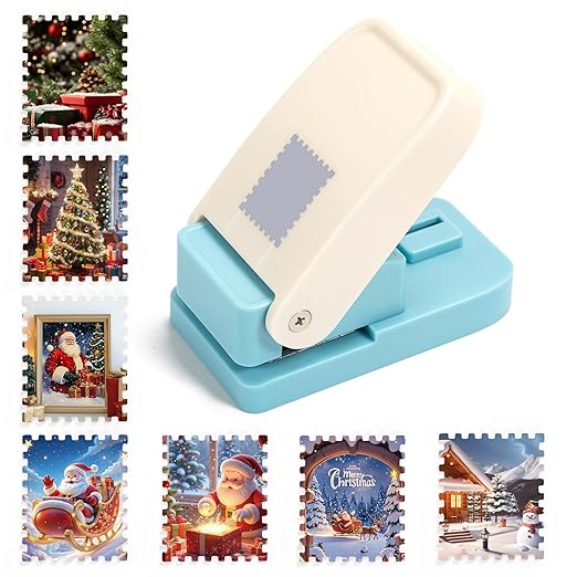 Rectangle Hole Punch, Stamp Rectangle Paper Punch, 9x5cm Portable Punch Cutter for Card Making, Scrapbooking, DIY Make (Small)