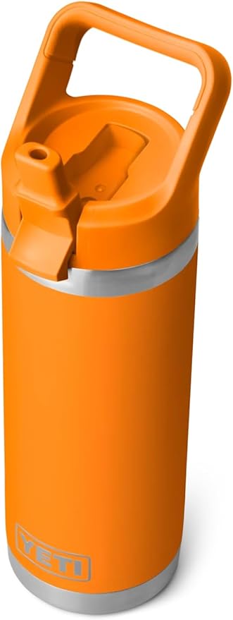 YETI Rambler C Straw Bottle, Stainless Steel Vacuum Insulated Bottle with Leakproof Straw Cap, King Crab, 18 oz (532 ml)