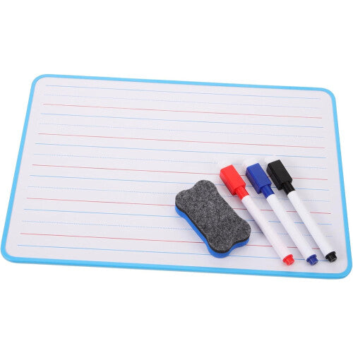 Student Kids Dry Erase Board with Lined Grid Compact Size for Easy Storage