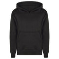 (11-12 Years, Black) Kids Girls Boys Sweat Shirt Tops Plain Hooded Jumpers Hoodies New Age 2-13 Years