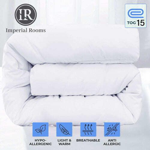 (Super King (260 x 220 cm), 15 Tog) Hotel Quality Duvets Summer Winter Duvet Tog Quilt