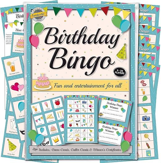 Funtastic Birthday Party Bingo Game - Groups of all ages will enjoy socialising with our lotto quiz set. A fun party accessory idea for everyone.