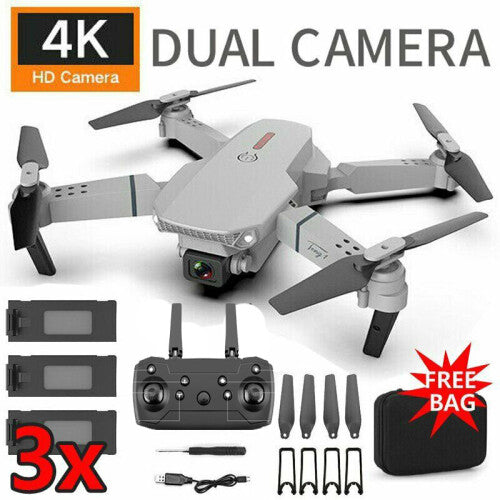 E88 Pro Drone with Camera , WiFi FPV 1080P 4K HD Dual Camera Drone