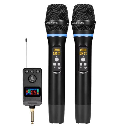Wireless Microphone Anti-Whistling Reverb Bluetooth Singing Home Audio Microphones System for KTV