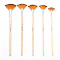 5 Pcs Fan Paint Brushes, Oil Acrylic Brush for Painting, Nylon Hair Wa