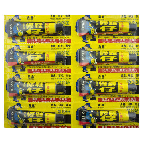 HAND YX-18 General Shoe Repair Glue - Fast, Soft, Transparent, Without Whitening, Pack of 2