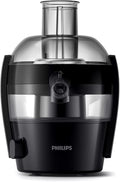 Philips Viva Collection Compact Juicer, 1.5 Litre, 500 Watt, Quick Clean Technology, Drip Stop, Dishwasher Safe Parts, See-through Pulp Container, Direct Serve, Black (HR1832/01)[Energy Class A]