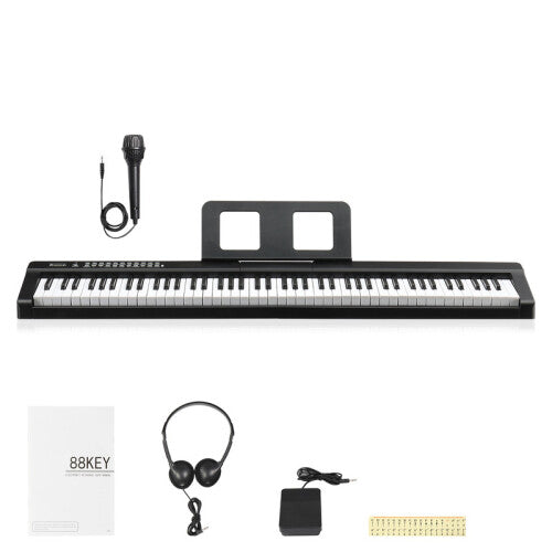 88Key Full Size Semi-Weighted Keyboards Digital Piano w/MIDI Bluetooth