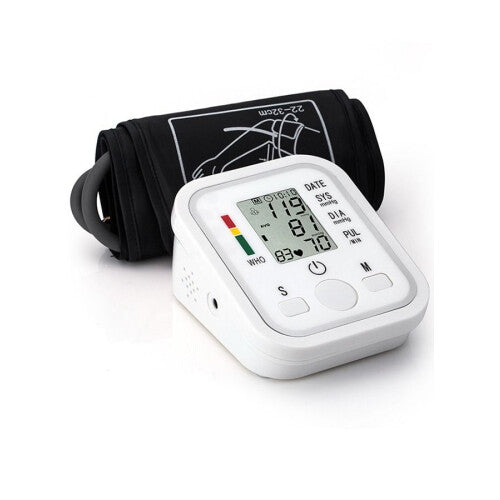 Portable Blood Pressure Monitor Household Sphygmomanometer Arm Band Type Digital Electronic Tonometer