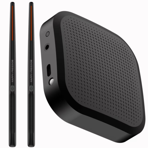 Portable Electronic Air Drum Set - Virtual Drumsticks and Pedals A