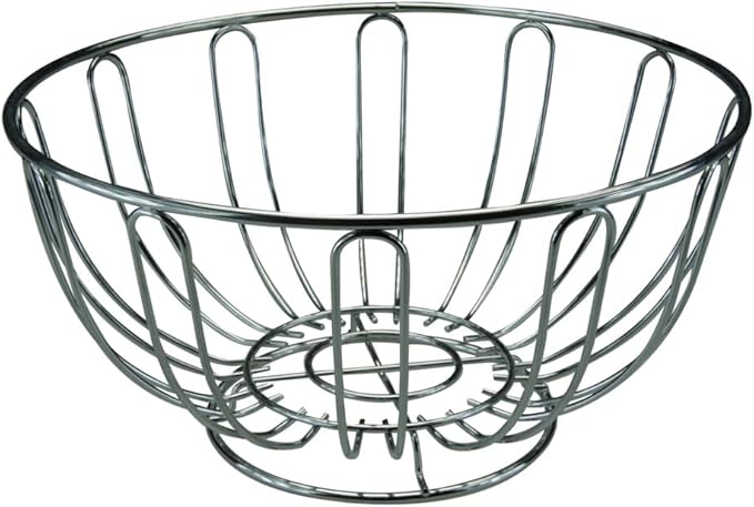Apollo 5664 Chrome Fruit Bowl, Silver, 24x24x12