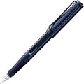 LAMY safari dark dusk - Fountain Pen with ergonomic grip & polished steel nib in size M - ideal for any Writing & Calligraphy - including LAMY T 10 blue cartridge - Right-Handed