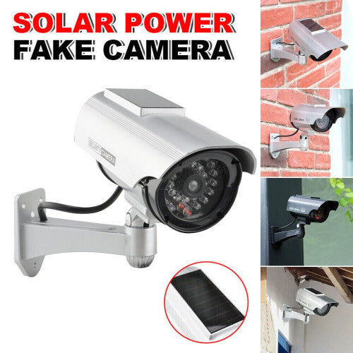 Solar Dummy CCTV Camera Outdoor/Indoor Waterproof With Reality LED