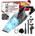 Aerobe HandHeld Vacuum Cleaner - ADVANCED 15000 PA Car Hoovers Cordless Powerful, Strong Suction Car Vacuum Cleaner For Home Mini Hoover With Led Light Hand Held Hoover/Portable hoovers