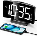 GOLOZA Digital Alarm Clock for Bedrooms, Digital Clock with Customizable Night Mode, 5 Levels Brightness+Off, 2 Volume, 3 Alarm Tones, Snooze, USB Charging Port, Power-Off Memory, 12/24H/DST Beside
