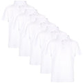 (13-14 Years, White 5 Pack) Kids Boys T Shirts Summer Soft Plain Polo