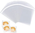 Self Seal Cellophane Bags - Pack of 100 (6x9 Inches), Clear Food Safe Bags for Cookies and Gifts