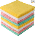 8 Pack Flannel Face Cloth, 12 x 12 Inch Soft Face Towels Make Up Remover Cloth Reusable Microfibre Face Cloth Facial Cleansing Cloths Baby Wash Cloth for Women Kids