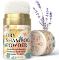 Nuva Botanicals Non Aerosol Dry Shampoo Powder with Biotin - Lavender Extract and Korean Ginseng - Volumizing Travel Size (0.42 oz) - Gifts for Her