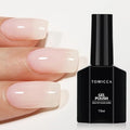 TOMICCA Milky White Gel Nail Polish-15ml Natural French Nail Design UV LED Jelly Gel Nail Polish Transparent White Soak Off Gel Polish Nail Art Gel