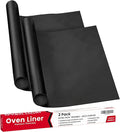 Heavy Duty Premium Oven Liner - 2Pack Extra Thick Non-Stick Oven Liners for Bottom of Oven 32x50cm - Reusable Protector Sheet Mat for Bottom of Oven, BBQ Mats Easy-Clean, BPA-Free by Lxrious
