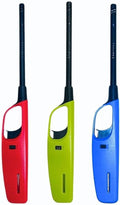 ezkart Pack of 3 Large BBQ Lighters Refillable Safety Gas with Assorted Colours Suitable for Kitchen, Barbecue, Candles, Camping, Cooking, BBQs, Fireworks etc