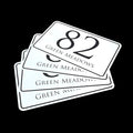 K Smart Sign Pack of 4 Personalised wheelie bin stickers with Number and Road Name for Bin and Recycle waste containers, White Self-adhesive Vinyl