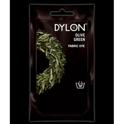 50g Olive Green Fabric Hand Dye - Dylon Hand Dye Sachet 34 Olive Green Clothing Fabric Dyeing Colouring Colour