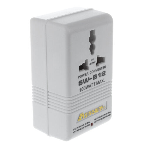 100W 110V/120V to 220V/240V Voltage Converter White