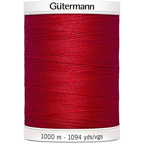 Gutermann Sew All Polyester Thread, Crimson Red 0156, 1000 m