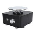 Mini Pottery Wheel Kit 0â€‘180RPM Adjustable Kids Ceramic Drawing Machine with Detachable Turntable Black 100â€‘240V UK Plug