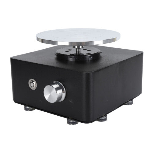 Mini Pottery Wheel Kit 0â€‘180RPM Adjustable Kids Ceramic Drawing Machine with Detachable Turntable Black 100â€‘240V UK Plug
